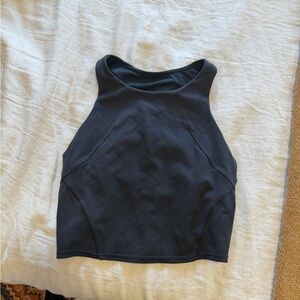 lululemon athletica Black High-Neck Cropped Sports Bra + Tank
